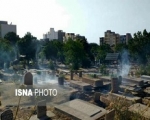 گورستان 120 ساله تبریز در محاصره دود و فراموشی